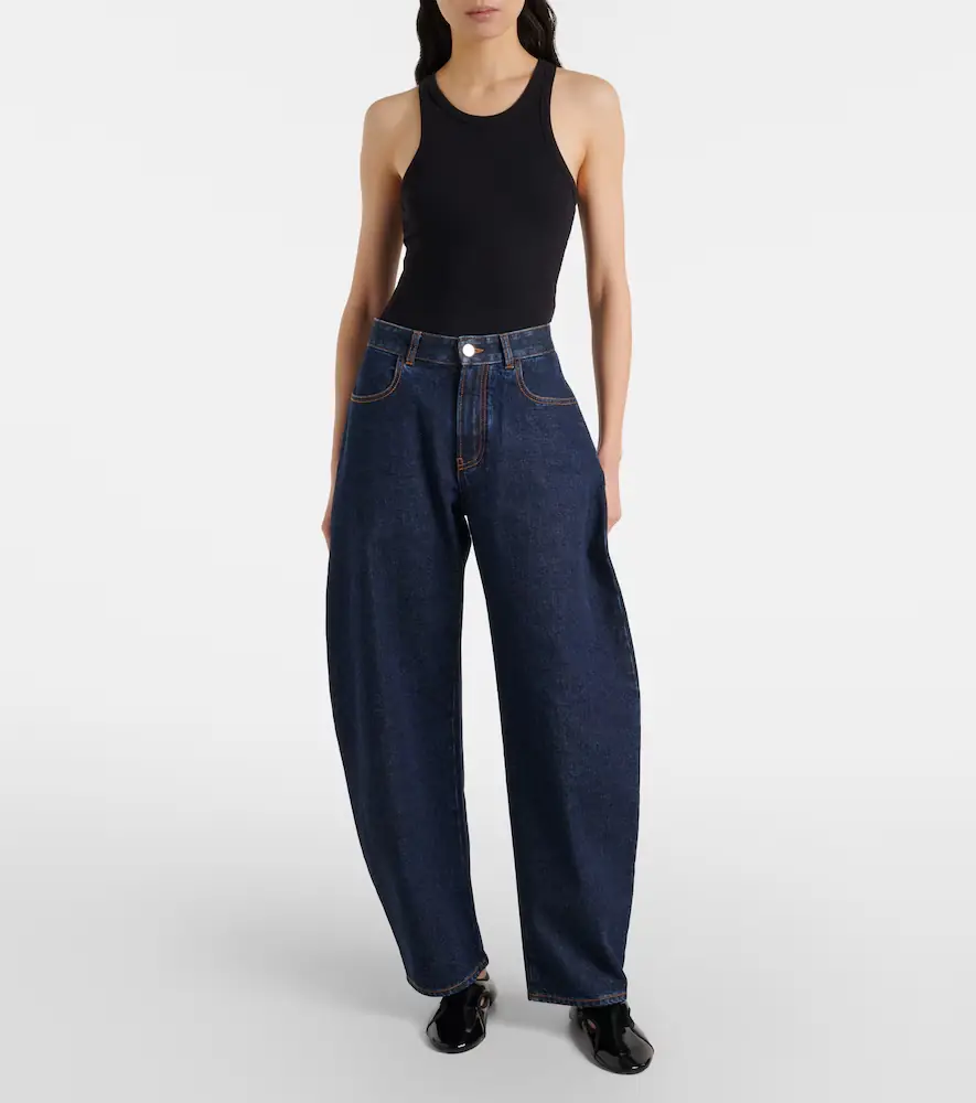 Alaïa Alaïa Criss Cross leather-trimmed ballet flats | Thumbnail 4 Alaïa Alaïa Criss Cross leather-trimmed ballet flats | Thumbnail 4