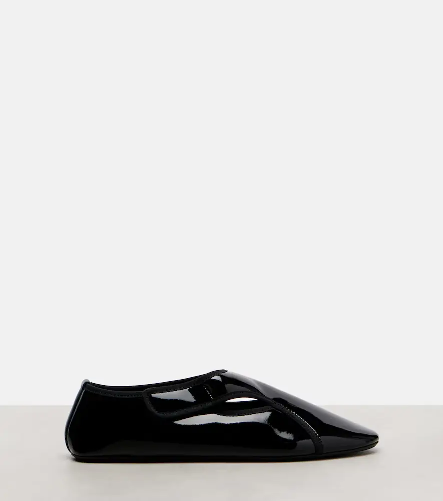 Alaïa Alaïa Criss Cross leather-trimmed ballet flats | Thumbnail 5 Alaïa Alaïa Criss Cross leather-trimmed ballet flats | Thumbnail 5