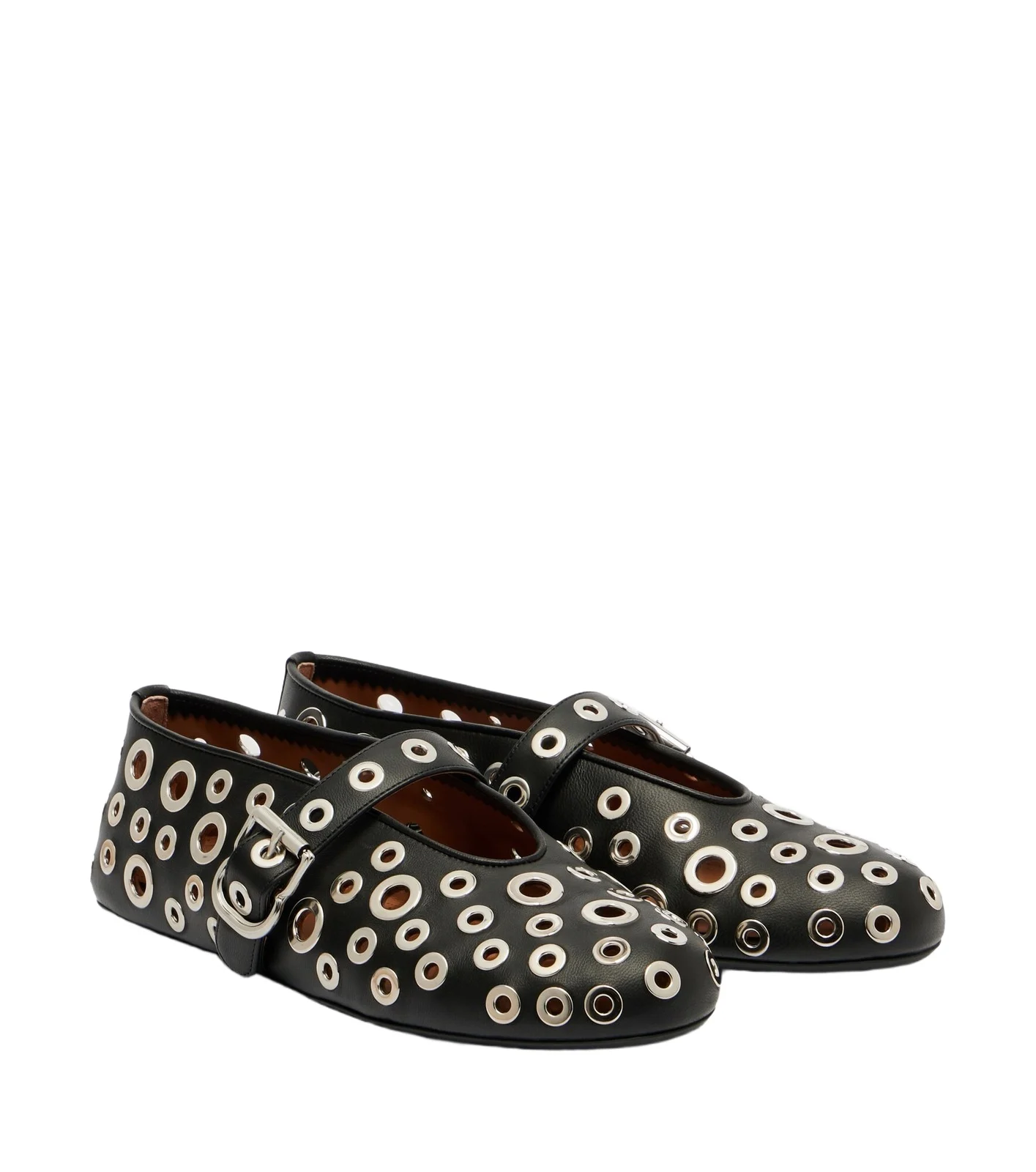 Studded leather ballet flats Studded leather ballet flats
