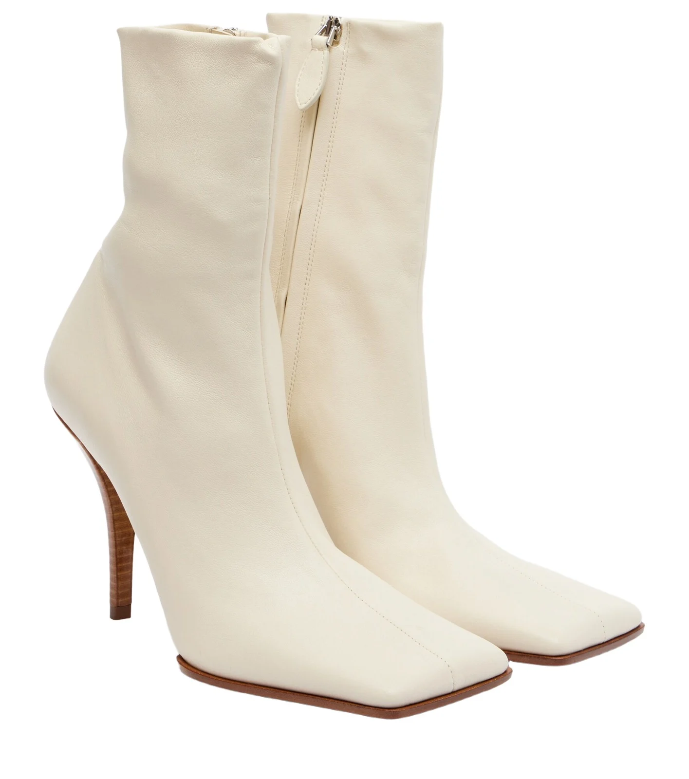 ALAÏA ALAÏA 90 leather ankle boots
