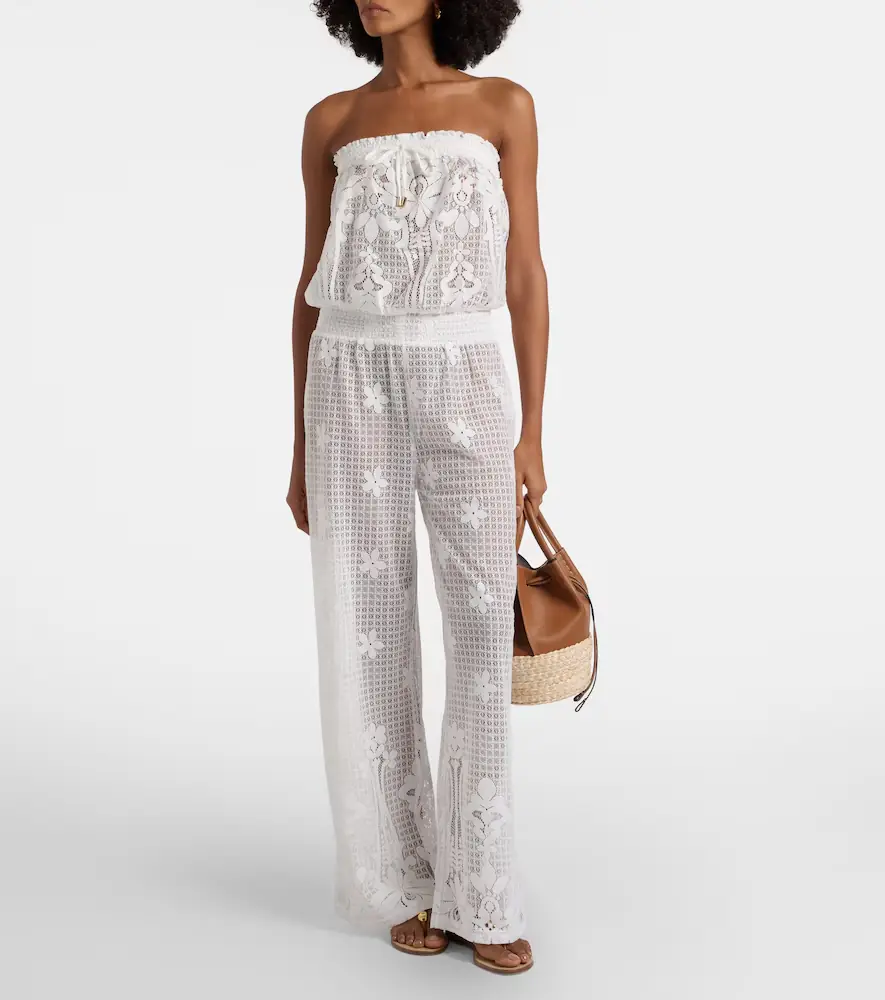 Melissa Odabash Viv cotton-blend jumpsuit | Thumbnail 4