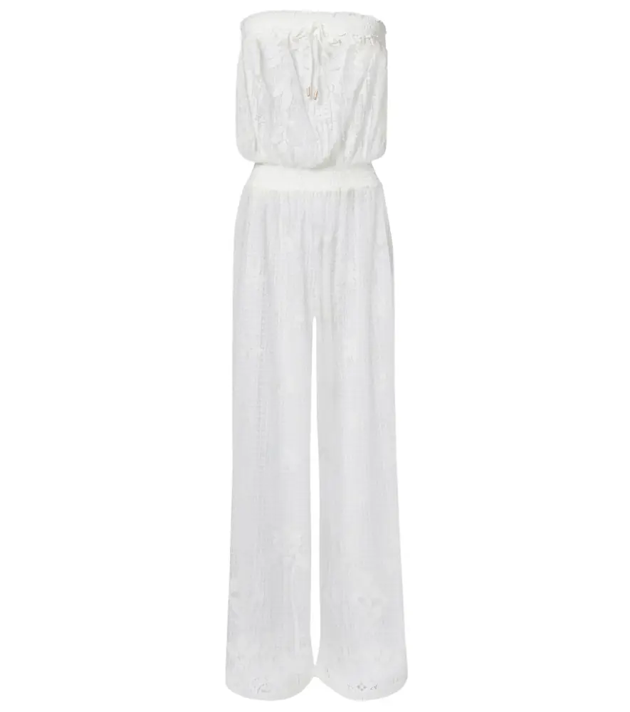 Melissa Odabash Viv cotton-blend jumpsuit