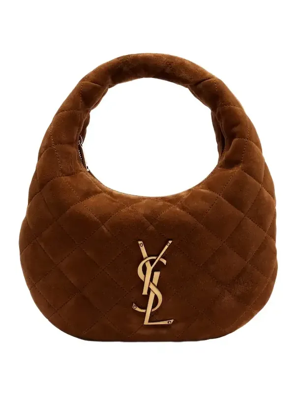 Icarino Baby quilted suede top-handle bag Icarino Baby quilted suede top-handle bag