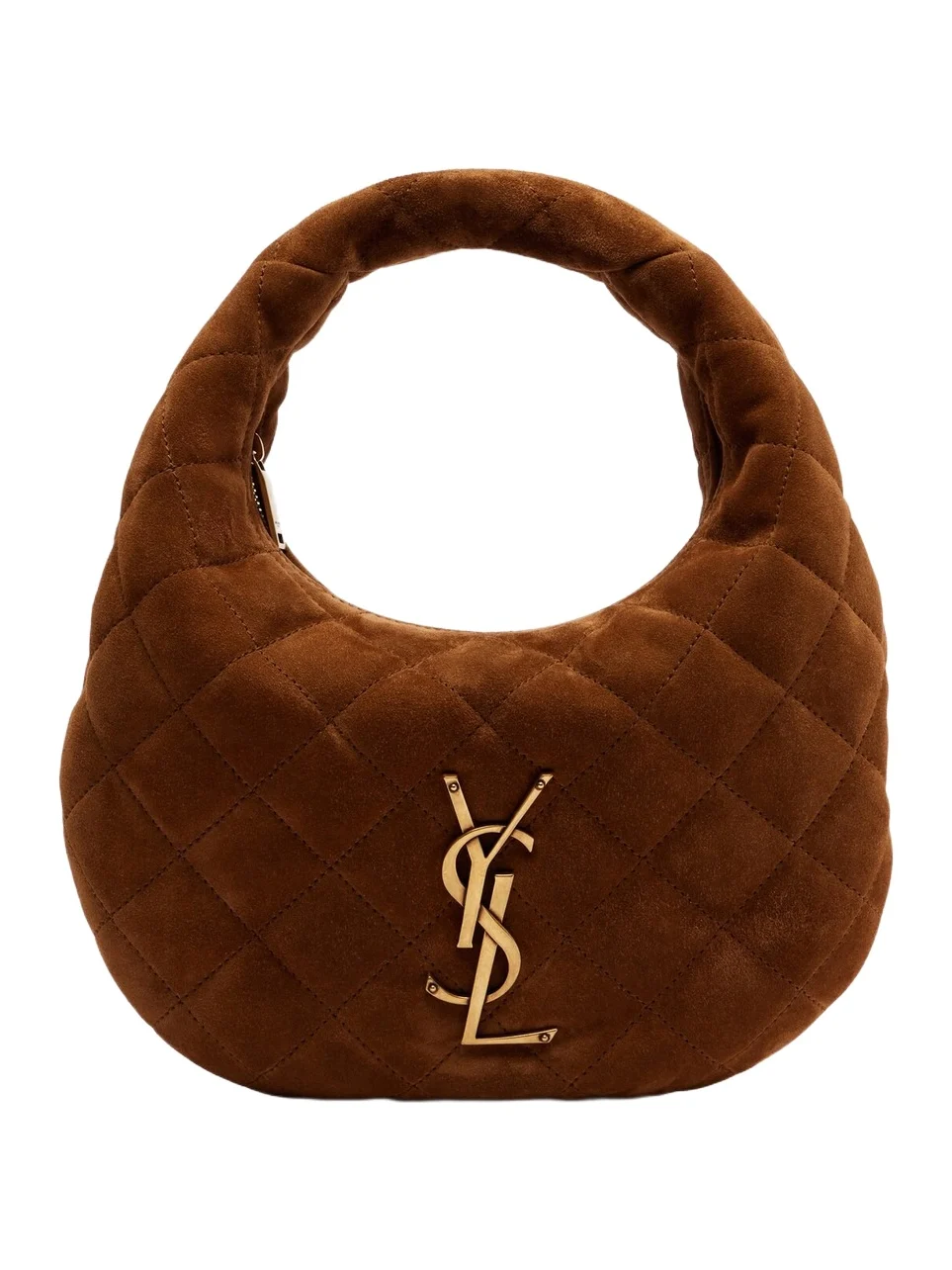 Icarino Baby quilted suede top-handle bag