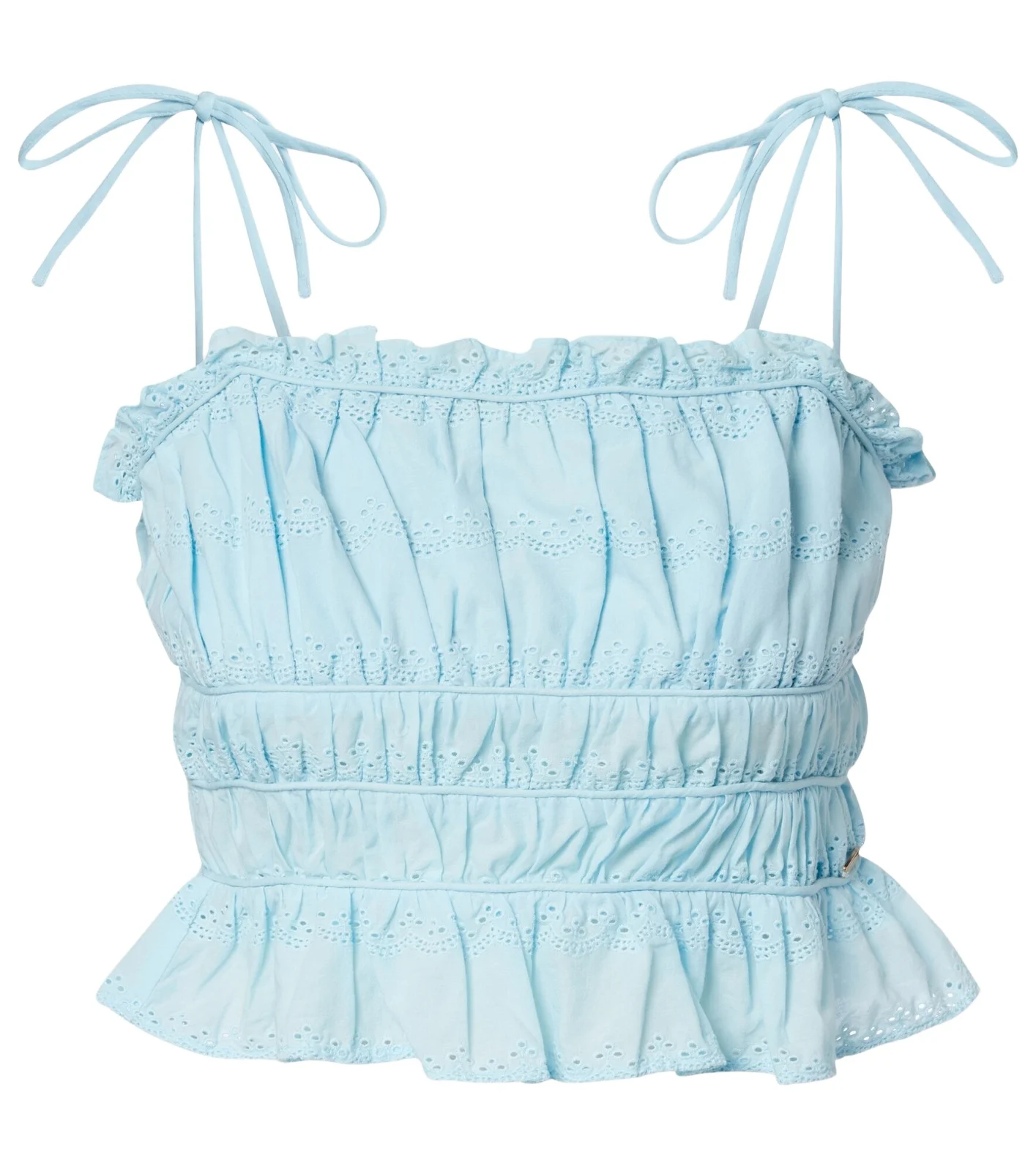 Freya broderie anglaise cotton crop top
