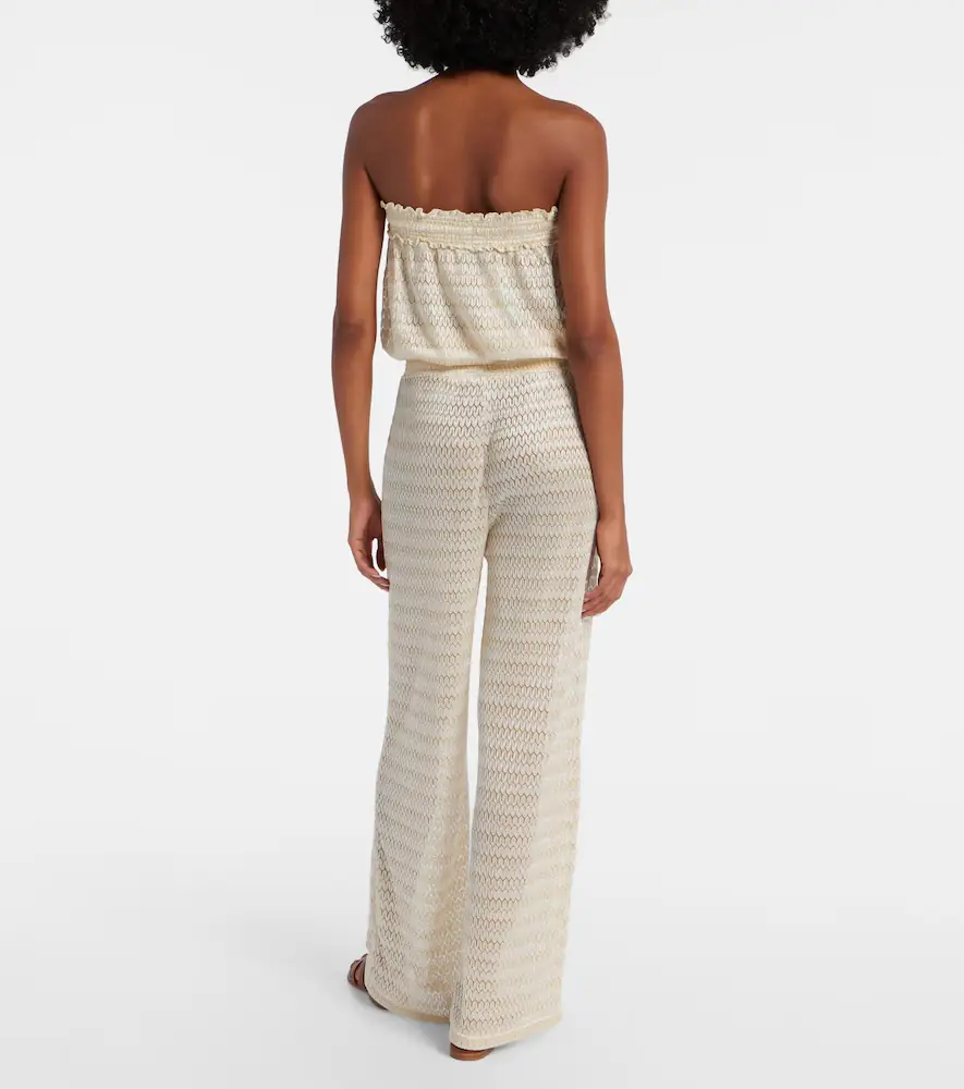 Melissa Odabash Semi-sheer lamé jumpsuit | Thumbnail 2