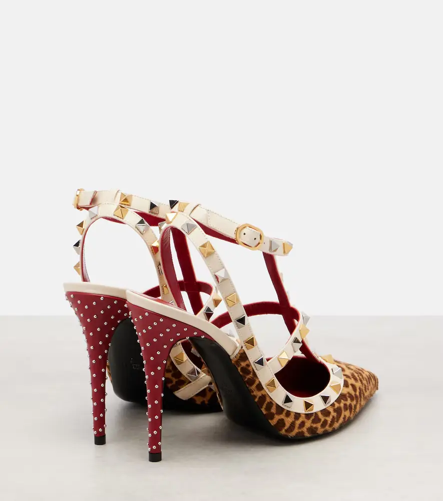 Valentino Garavani Rockstud 100 leopard-print calf hair pumps | Thumbnail 2 Valentino Garavani Rockstud 100 leopard-print calf hair pumps | Thumbnail 2
