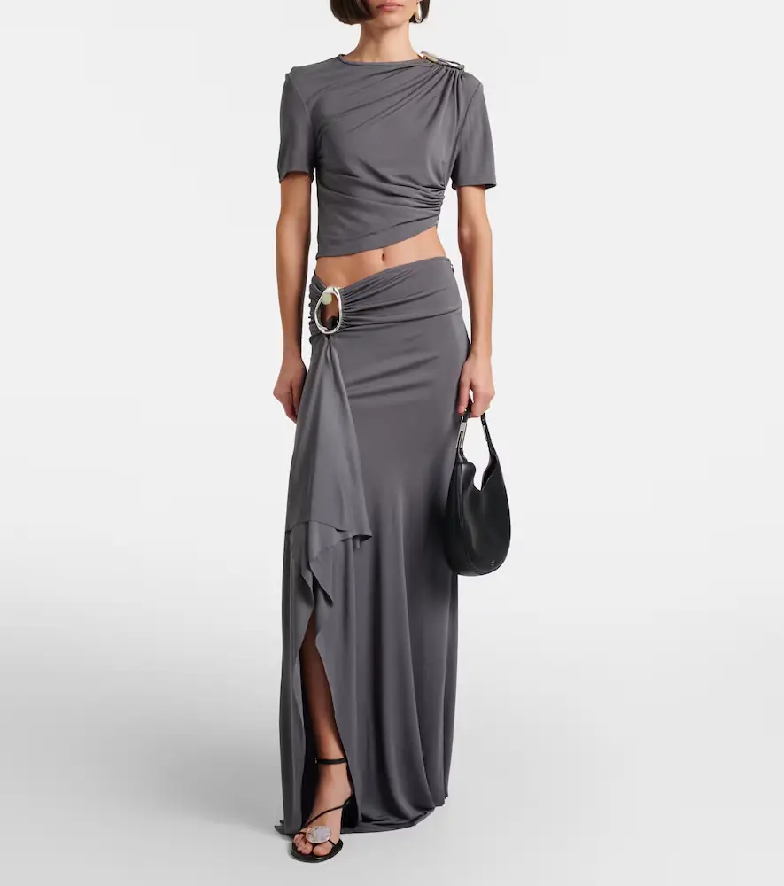 Christopher Esber Orica embellished jersey maxi skirt | Thumbnail 6