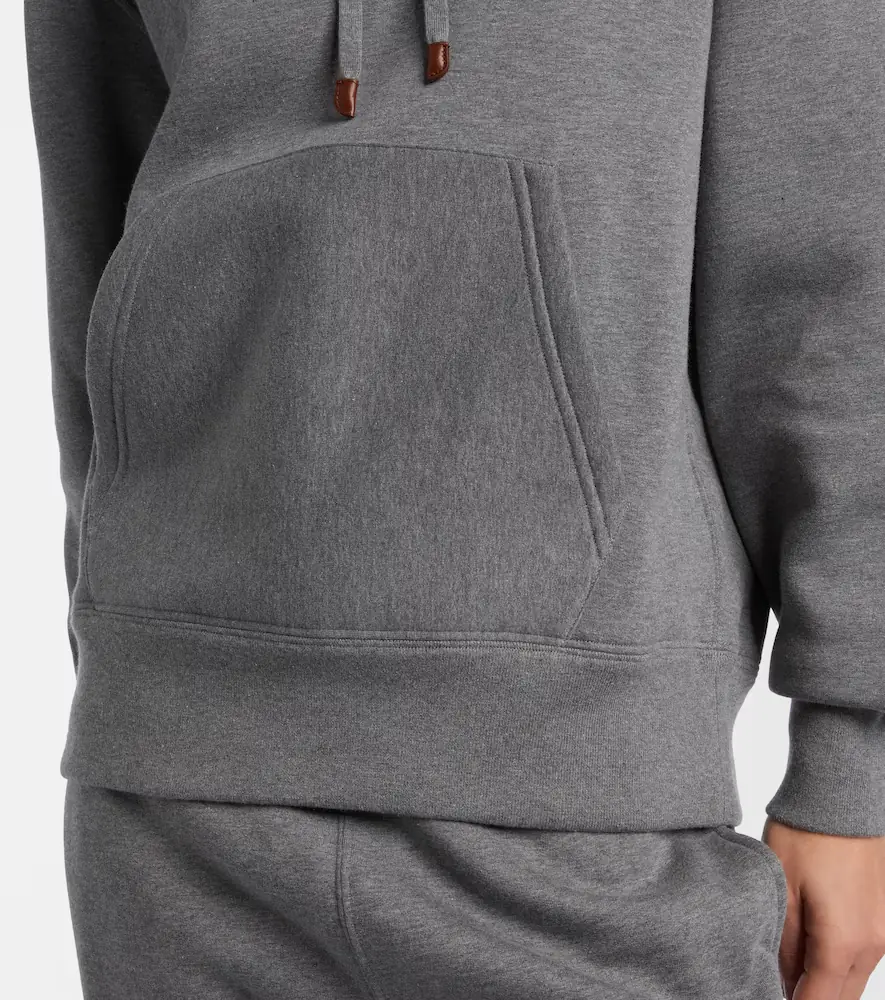 Loro Piana Banyan cotton and cashmere hoodie | Thumbnail 3