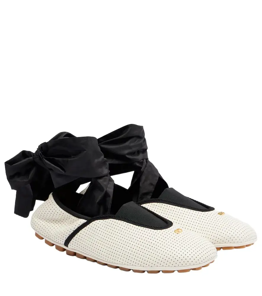 Valentino Garavani Rythmika perforated leather ballet flats | Image 1 Valentino Garavani Rythmika perforated leather ballet flats | Image 1