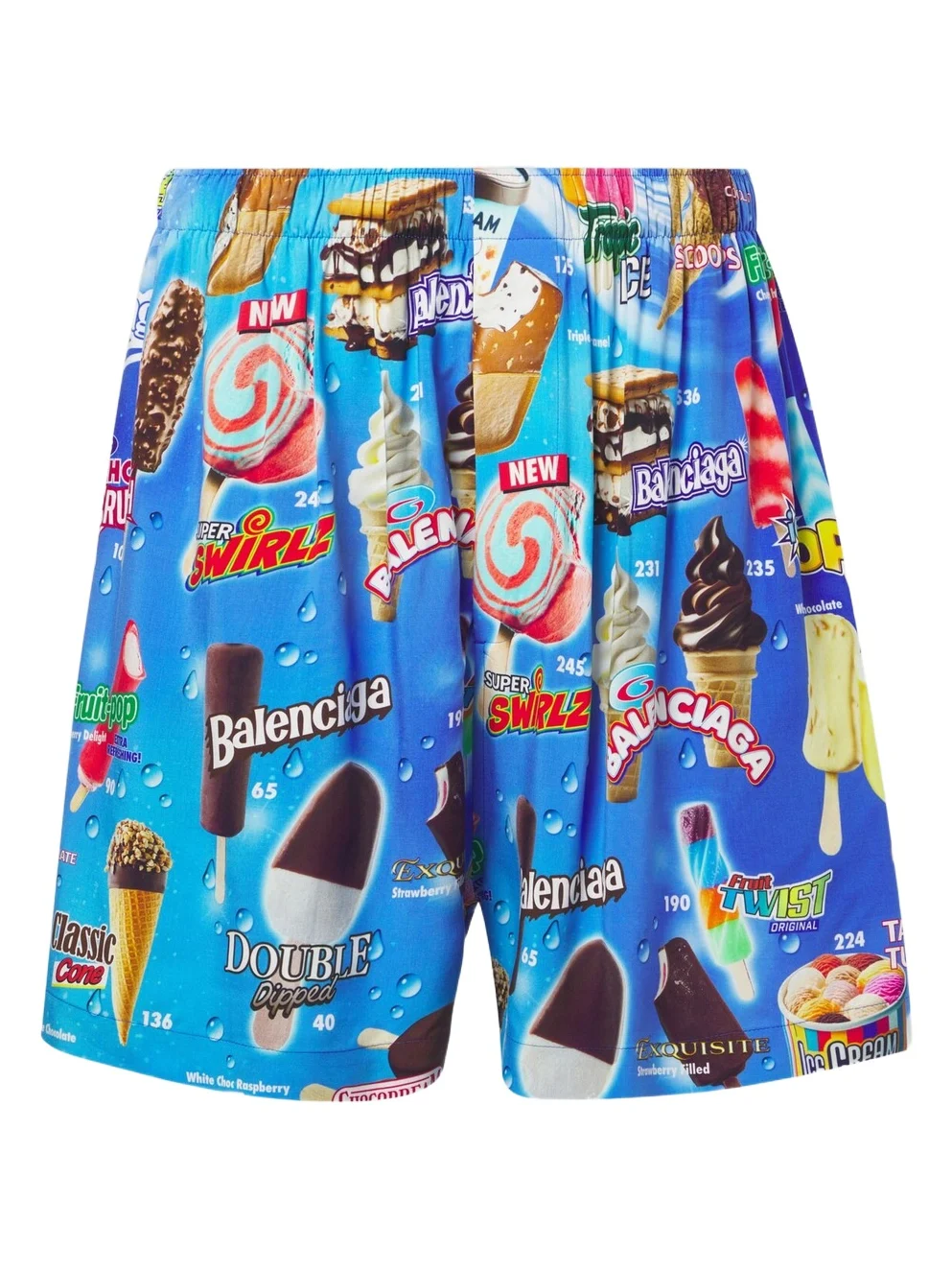 Printed satin shorts Printed satin shorts