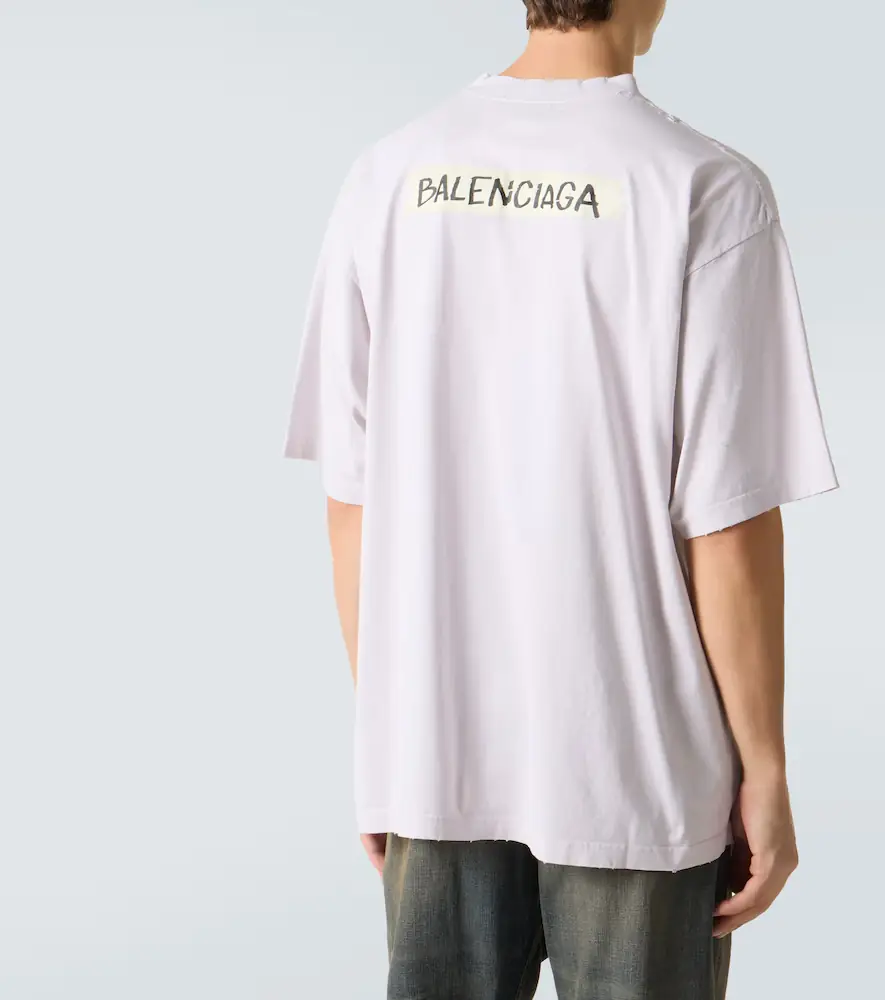 Balenciaga Logo cotton jersey T-shirt | Thumbnail 2