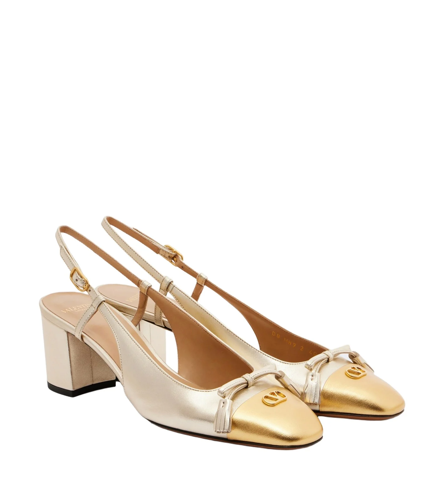 Valet Du Roi 60 leather slingback pumps Valet Du Roi 60 leather slingback pumps
