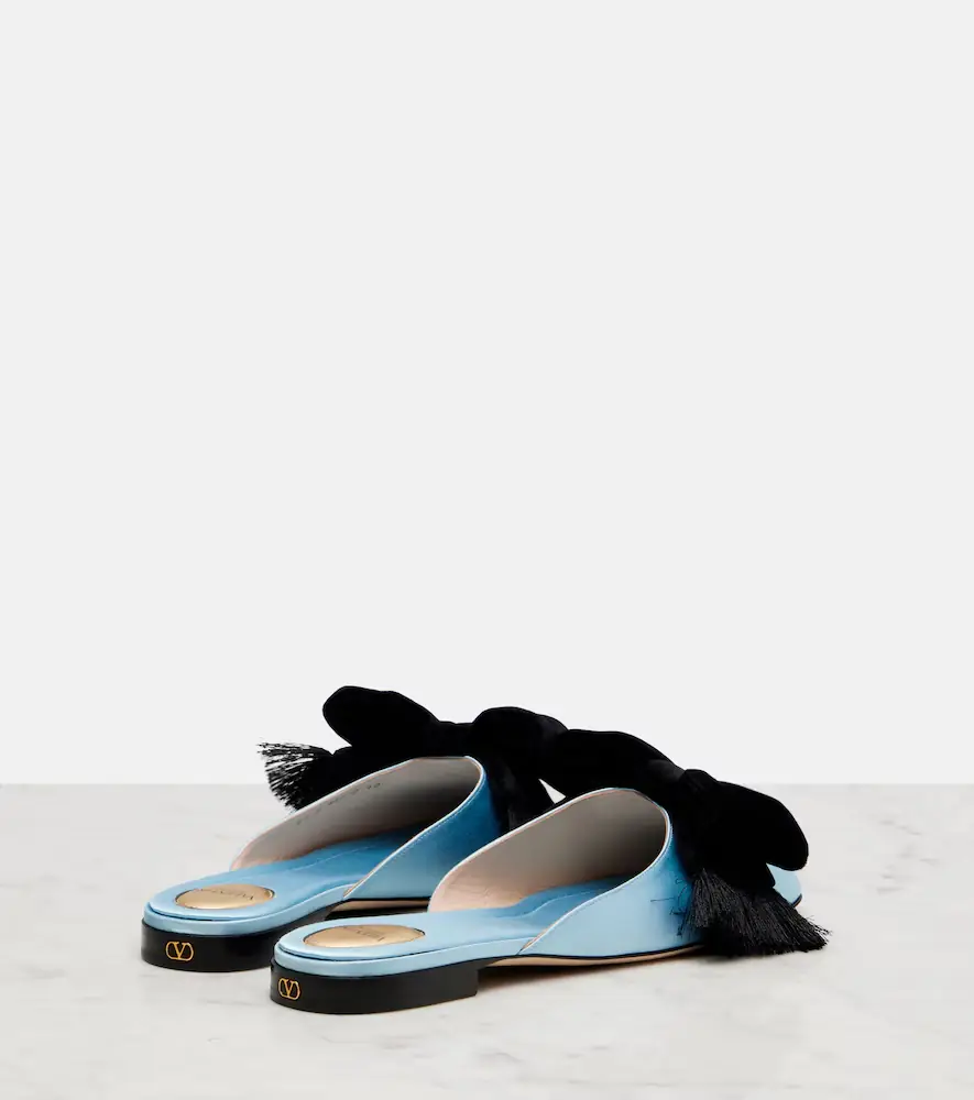 Valentino Garavani Reinette bow-detail satin mules | Thumbnail 4 Valentino Garavani Reinette bow-detail satin mules | Thumbnail 4