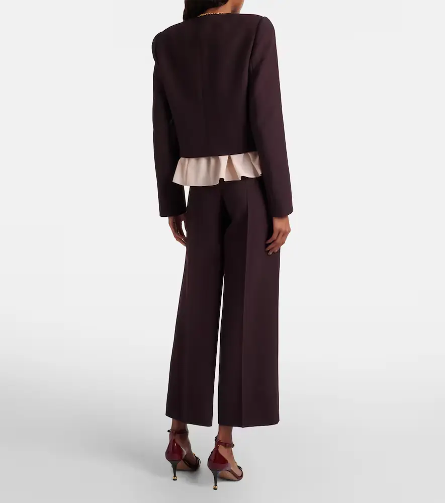 Chloe Chloé High-rise virgin wool wide-leg pants | Thumbnail 5