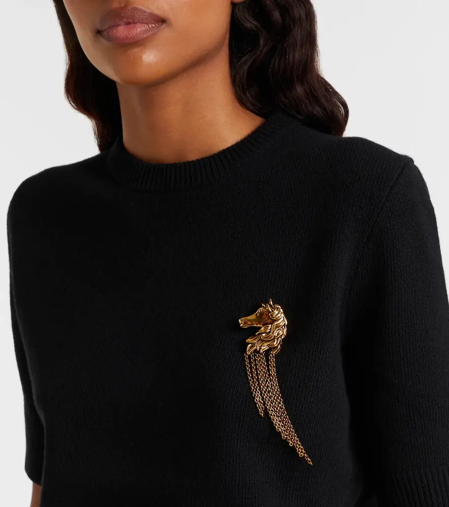 Chloé Chloé Embellished wool and cashmere sweater | Thumbnail 3