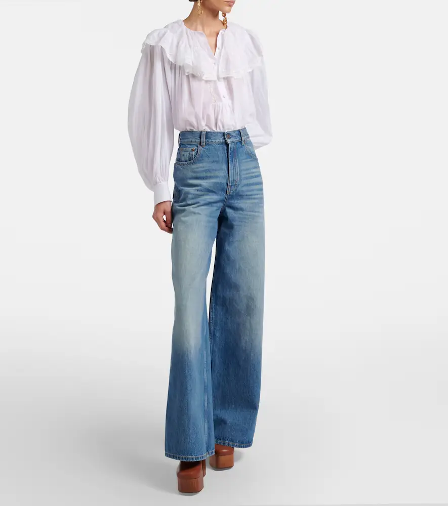 Chloe Chloé High-rise wide-leg jeans | Thumbnail 3 Chloe Chloé High-rise wide-leg jeans | Thumbnail 3