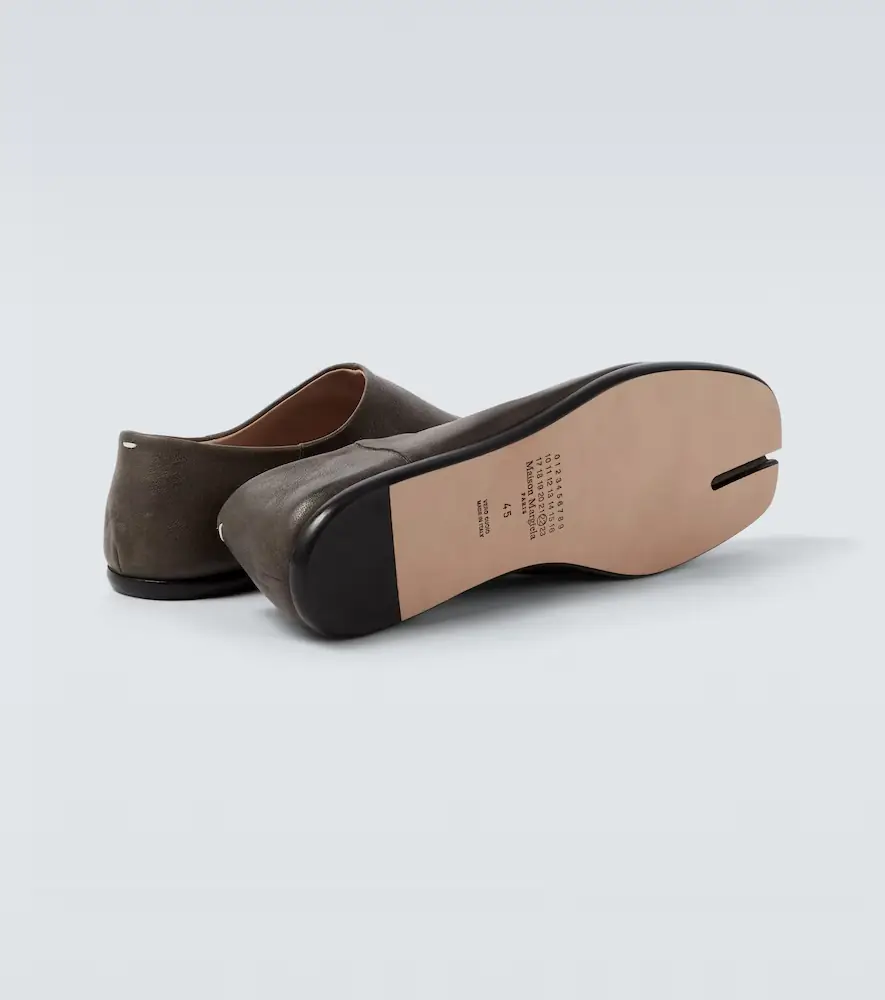 Maison Margiela Tabi leather slip-on shoes | Thumbnail 4