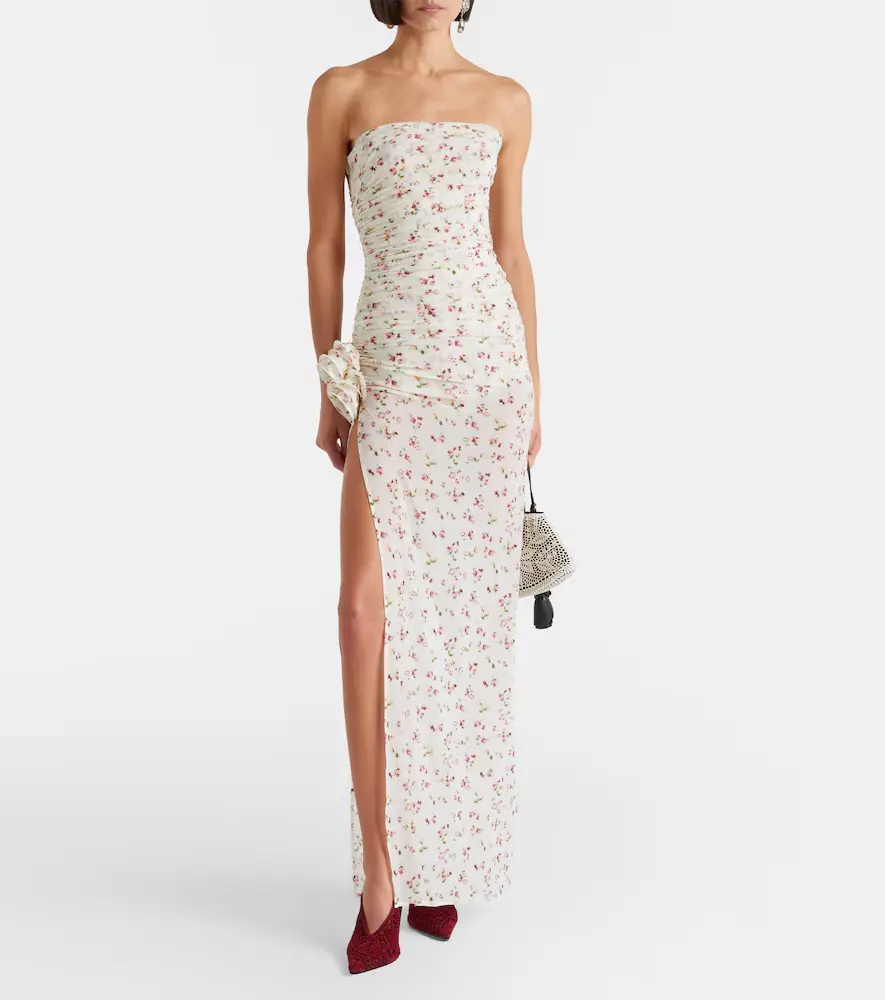 Magda Butrym Floral ruched strapless maxi dress | Thumbnail 5 Magda Butrym Floral ruched strapless maxi dress | Thumbnail 5