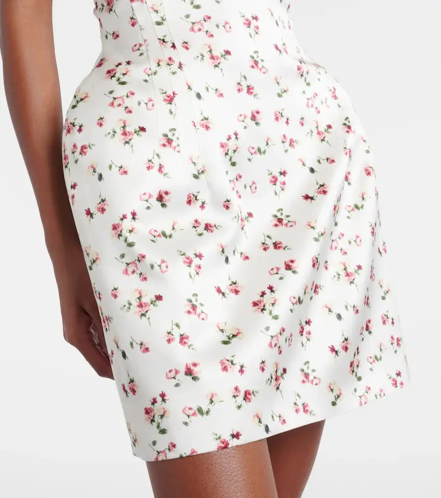 Magda Butrym Floral silk satin minidress | Thumbnail 2