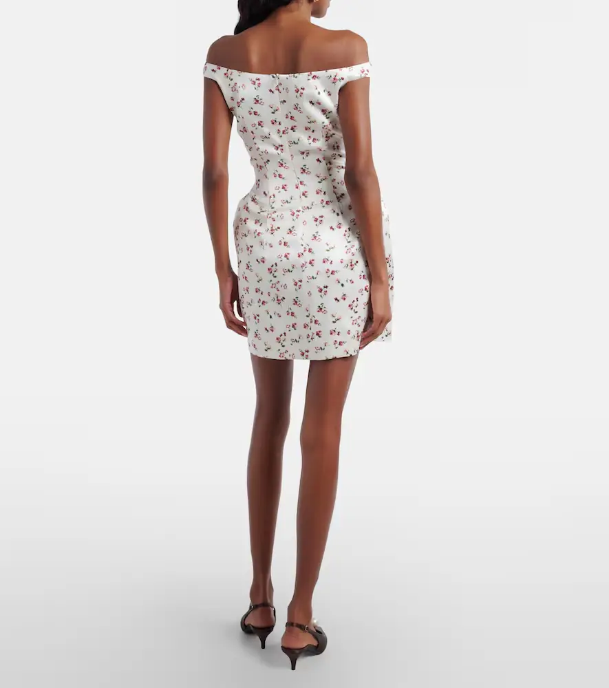 Magda Butrym Floral silk satin minidress | Thumbnail 3