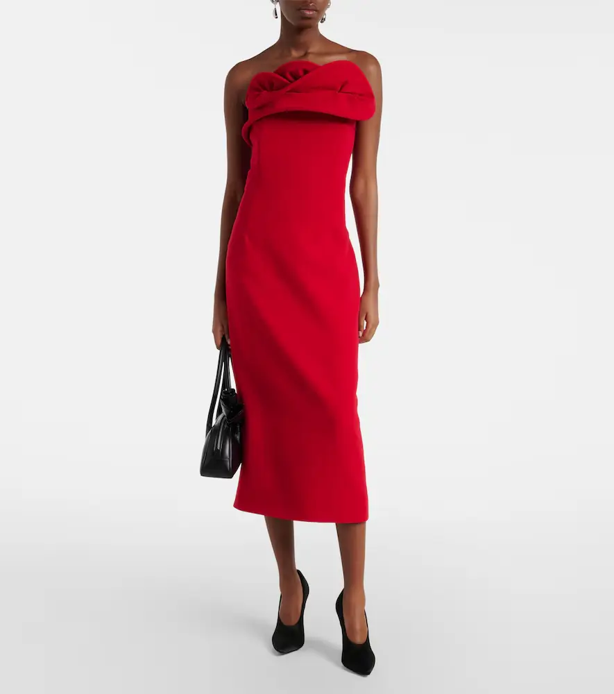 Magda Butrym Wool-blend bustier dress | Thumbnail 2 Magda Butrym Wool-blend bustier dress | Thumbnail 2