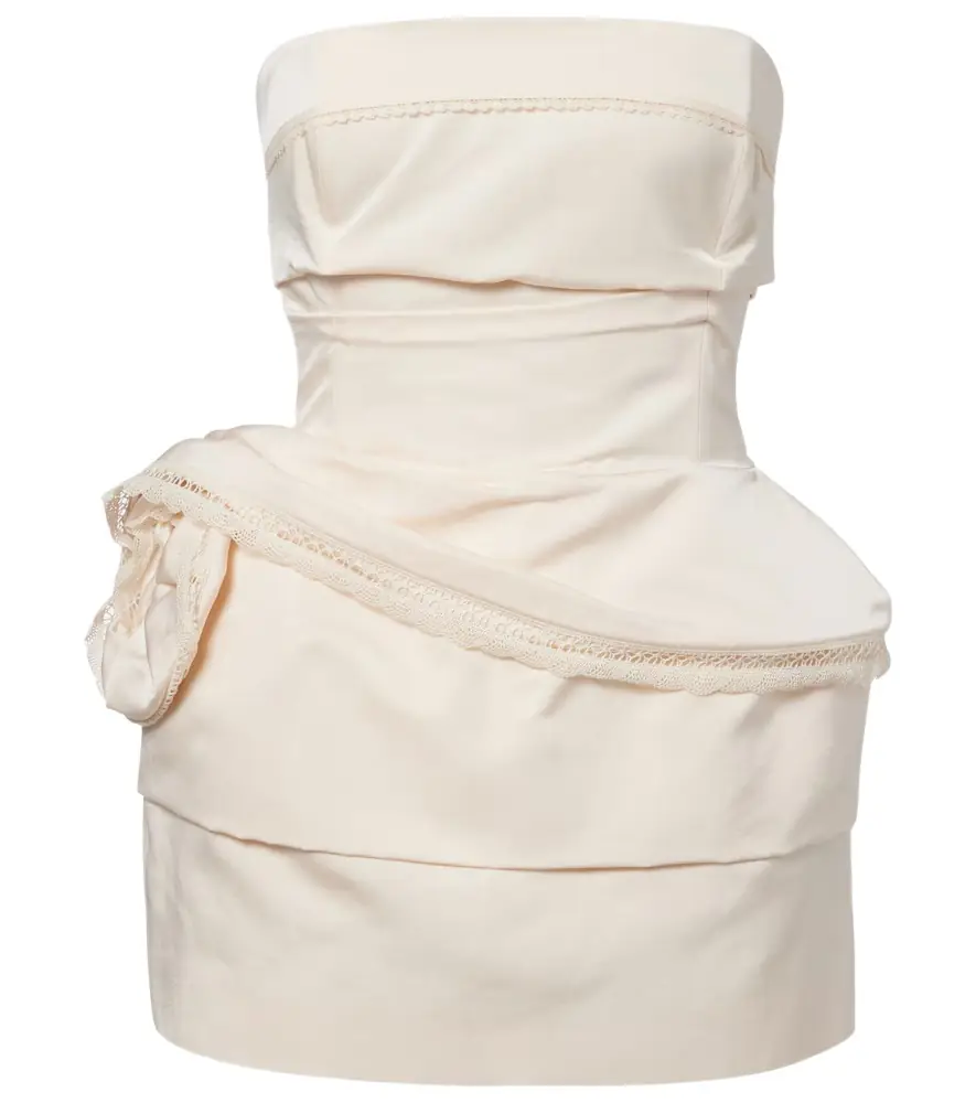 Cotton and silk corset dress