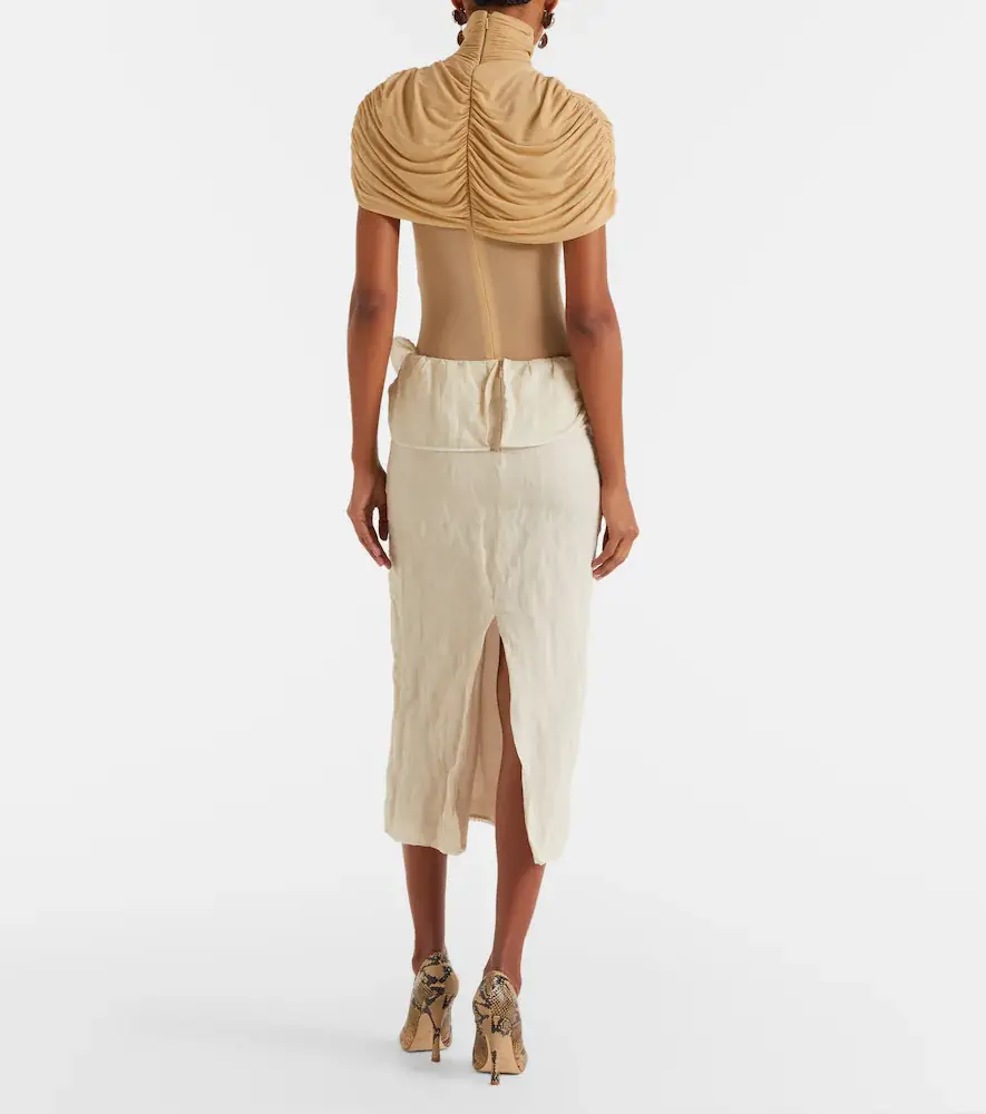 Magda Butrym Asymmetric midi skirt | Thumbnail 2 Magda Butrym Asymmetric midi skirt | Thumbnail 2
