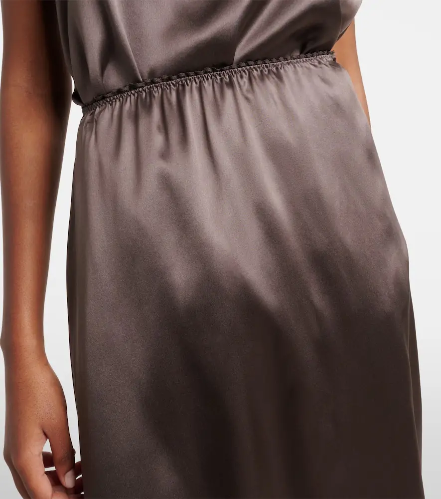 Magda Butrym Lace-trimmed silk satin slip skirt | Thumbnail 6 Magda Butrym Lace-trimmed silk satin slip skirt | Thumbnail 6