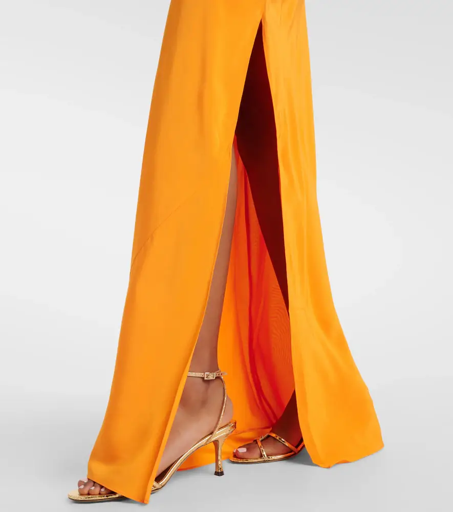 SIR. Isla silk crêpe de chine gown | Thumbnail 3 SIR. Isla silk crêpe de chine gown | Thumbnail 3