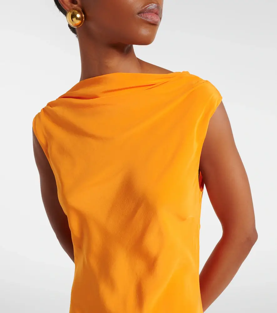 SIR. Isla silk crêpe de chine gown | Thumbnail 6 SIR. Isla silk crêpe de chine gown | Thumbnail 6