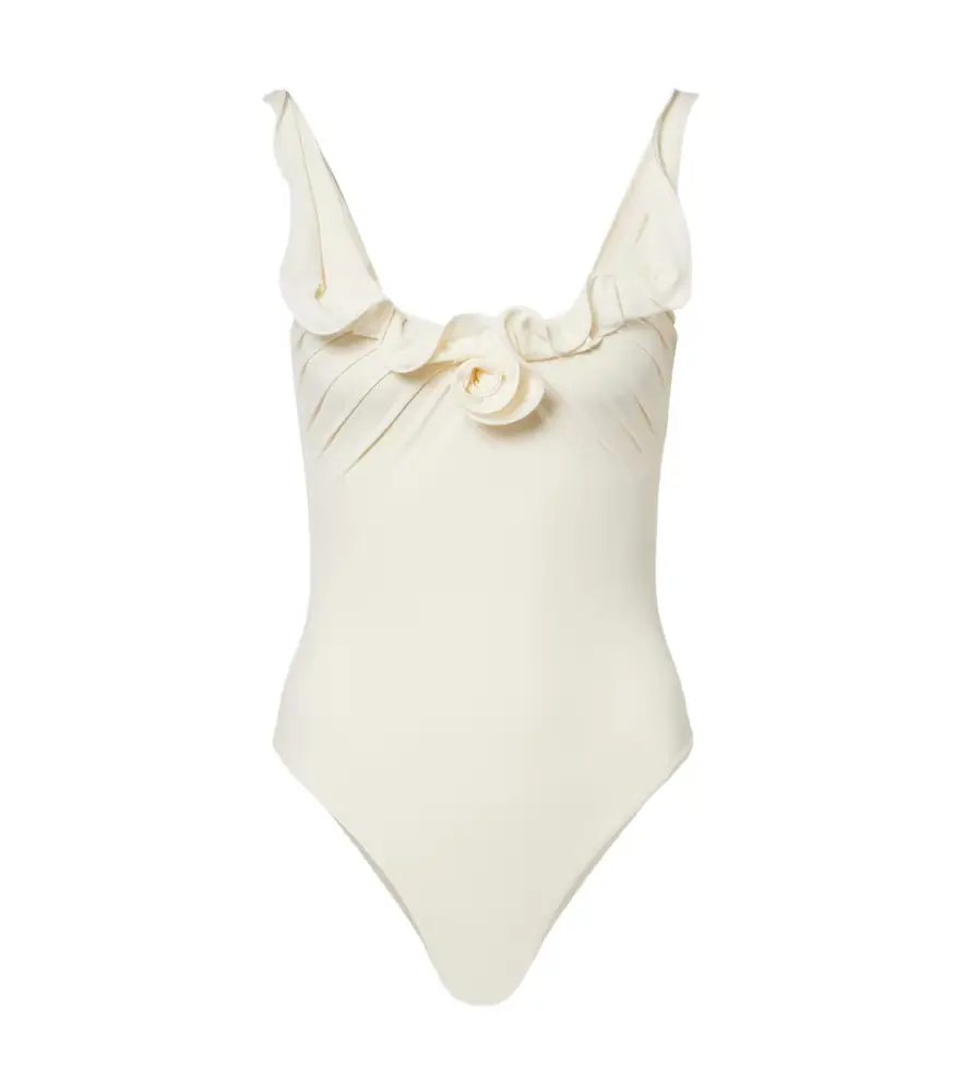 Magda Butrym Floral-appliqué swimsuit | Image 1 Magda Butrym Floral-appliqué swimsuit | Image 1
