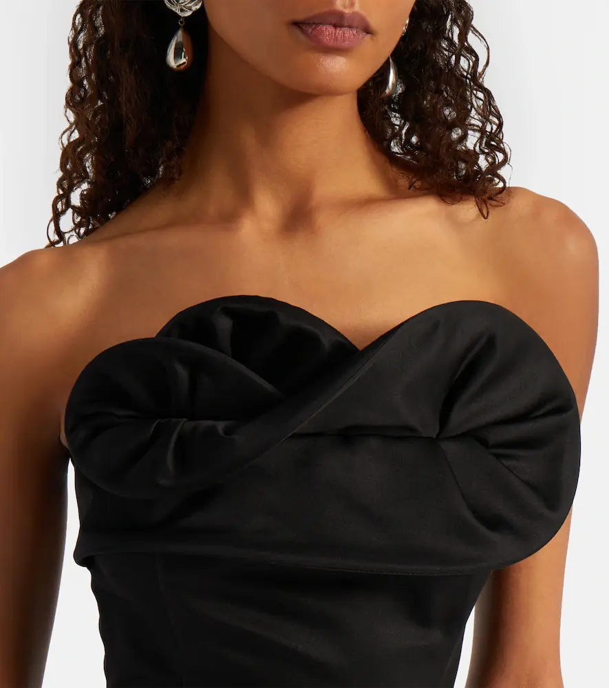 Magda Butrym Ruffled wool and silk bustier top | Thumbnail 5 Magda Butrym Ruffled wool and silk bustier top | Thumbnail 5