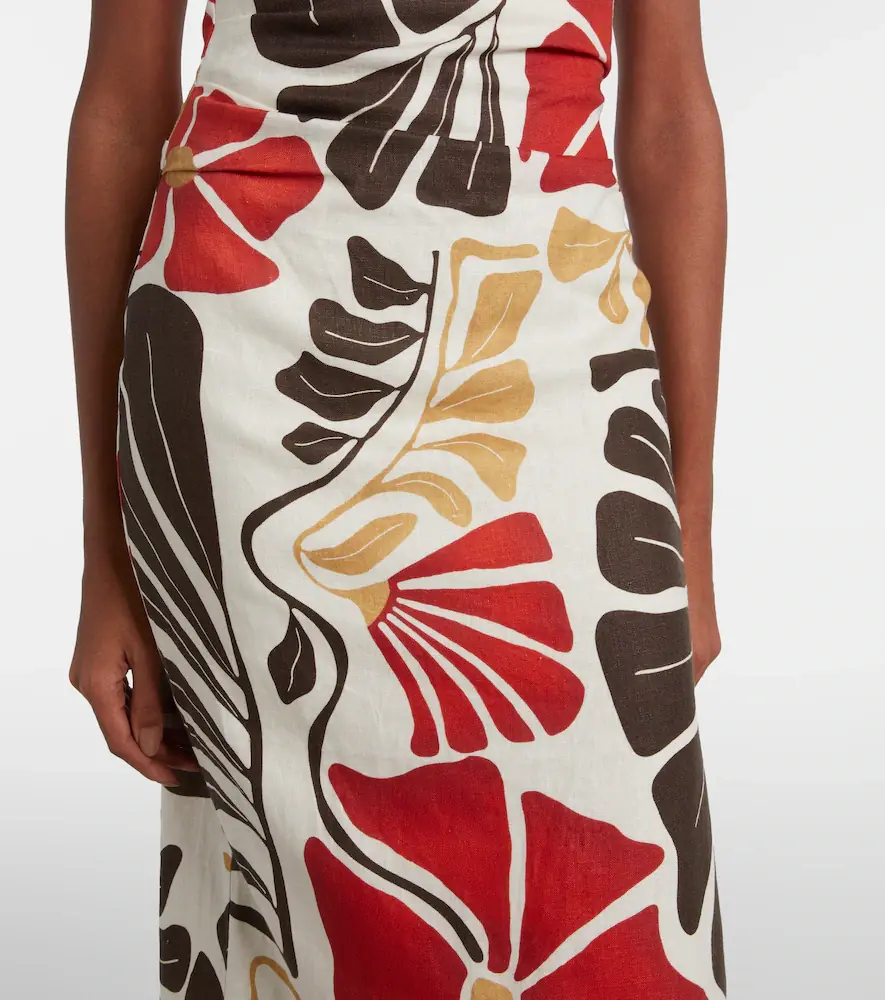 SIR. Julietta floral linen midi dress | Thumbnail 3
