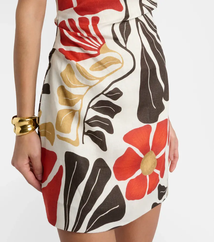 SIR. Julietta floral linen minidress | Thumbnail 2