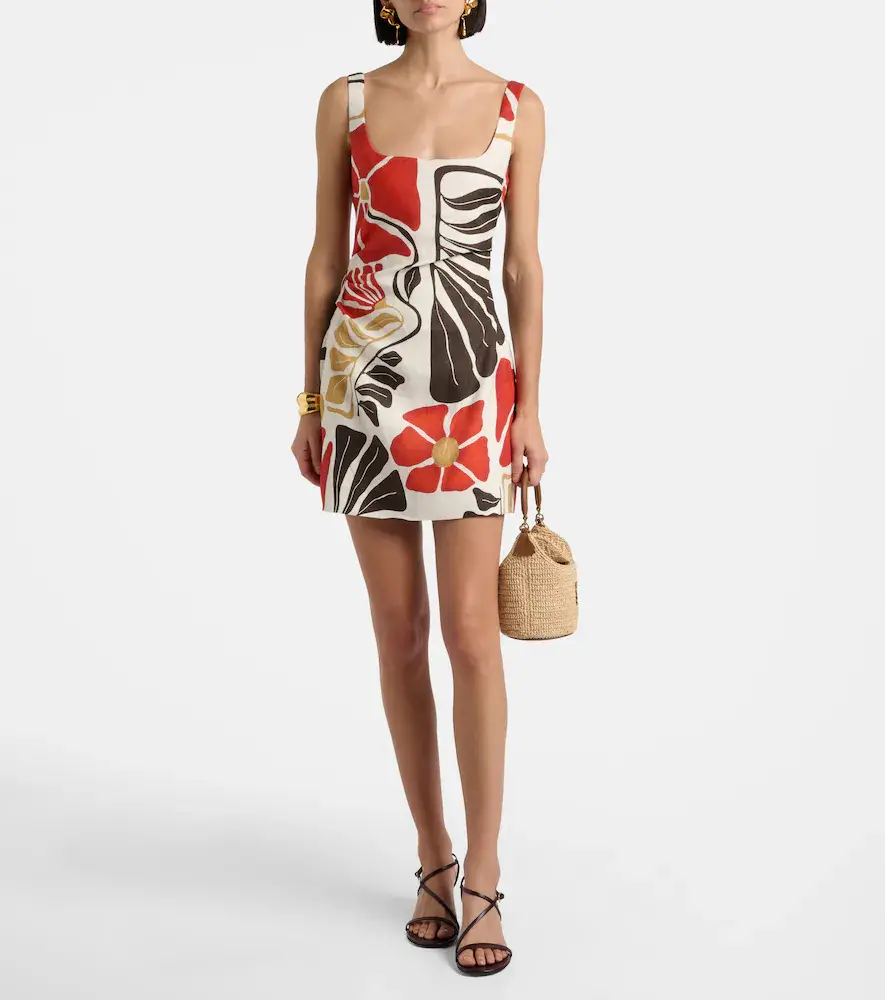 SIR. Julietta floral linen minidress | Thumbnail 5