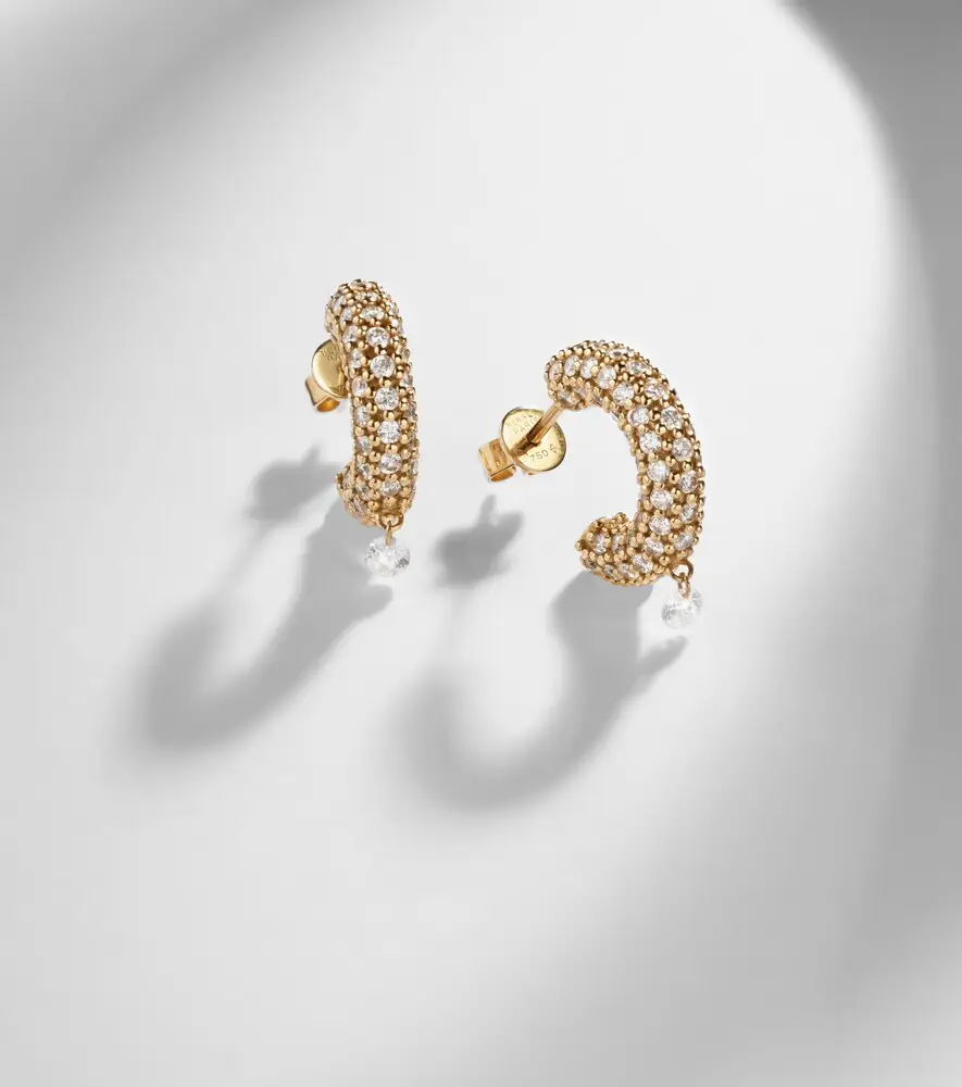 Persée Helios 18kt gold hoop earrings with diamonds | Thumbnail 5 Persée Helios 18kt gold hoop earrings with diamonds | Thumbnail 5