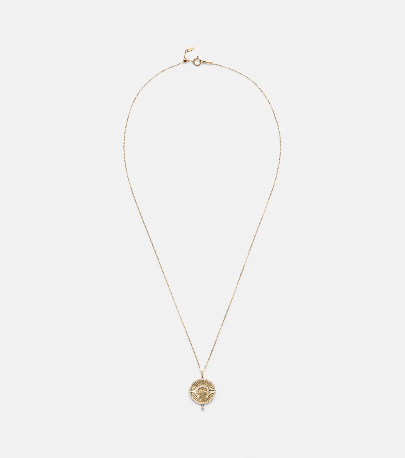 Persée Lucky Charm Horseshoe 18kt gold necklace with diamonds