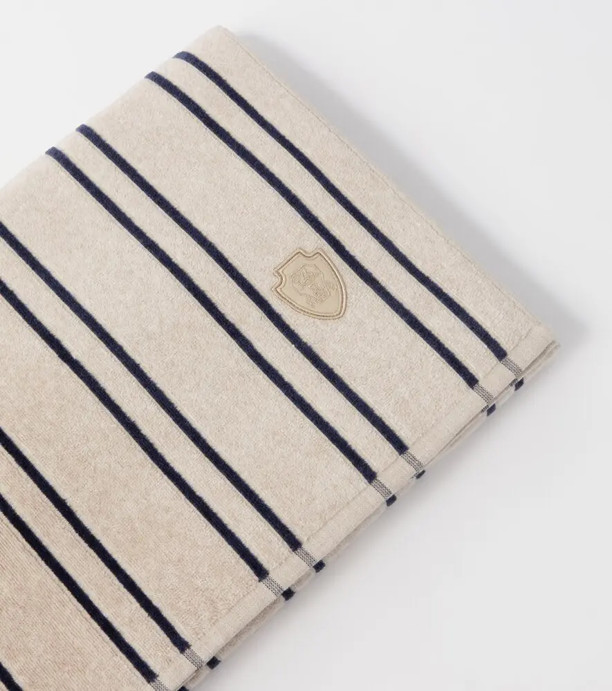 Brunello Cucinelli Striped cotton terry towel | Thumbnail 3