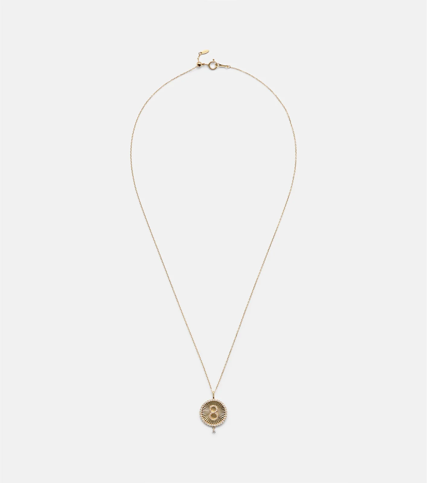 Persée Lucky Charm Eight 18kt gold necklace with diamonds