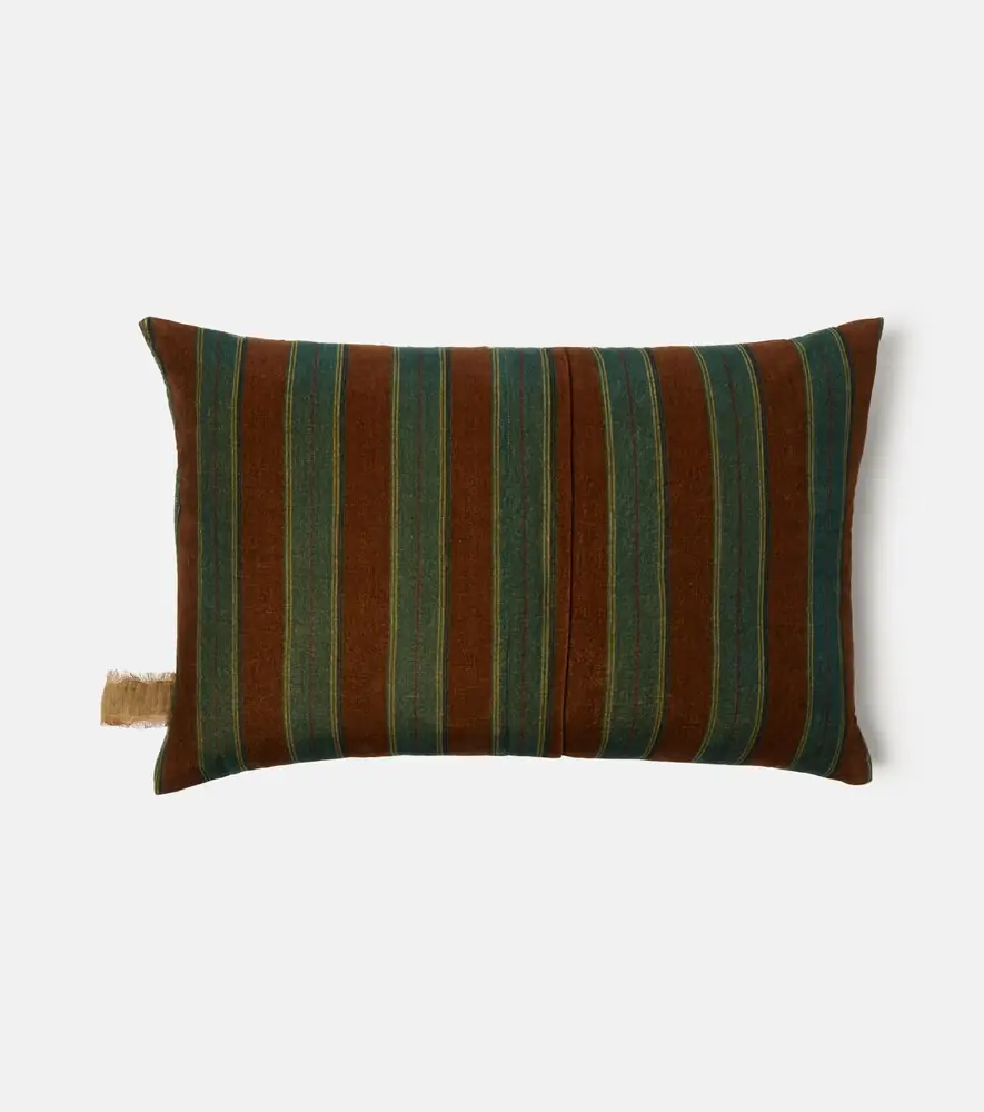 The House of Lyria Gigliola striped cotton and linen cushion | Thumbnail 4