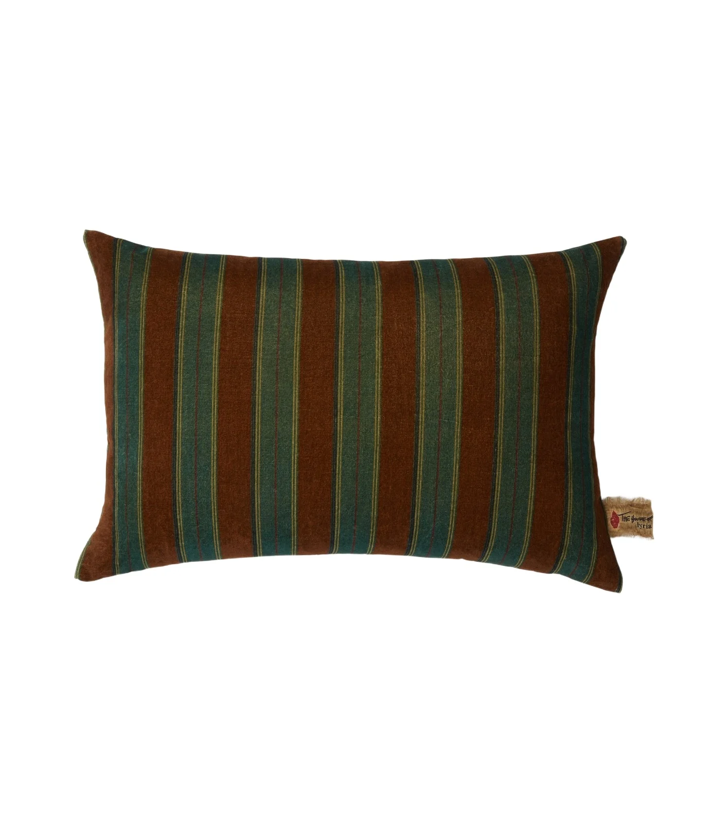 The House of Lyria Gigliola striped cotton and linen cushion