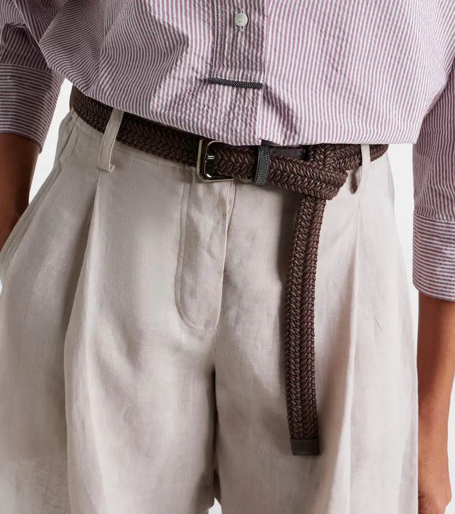 Brunello Cucinelli Monili braided leather belt | Thumbnail 3