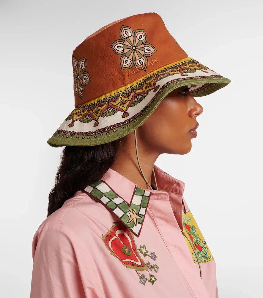 ALÉMAIS Alémais Printed cotton fedora | Thumbnail 5
