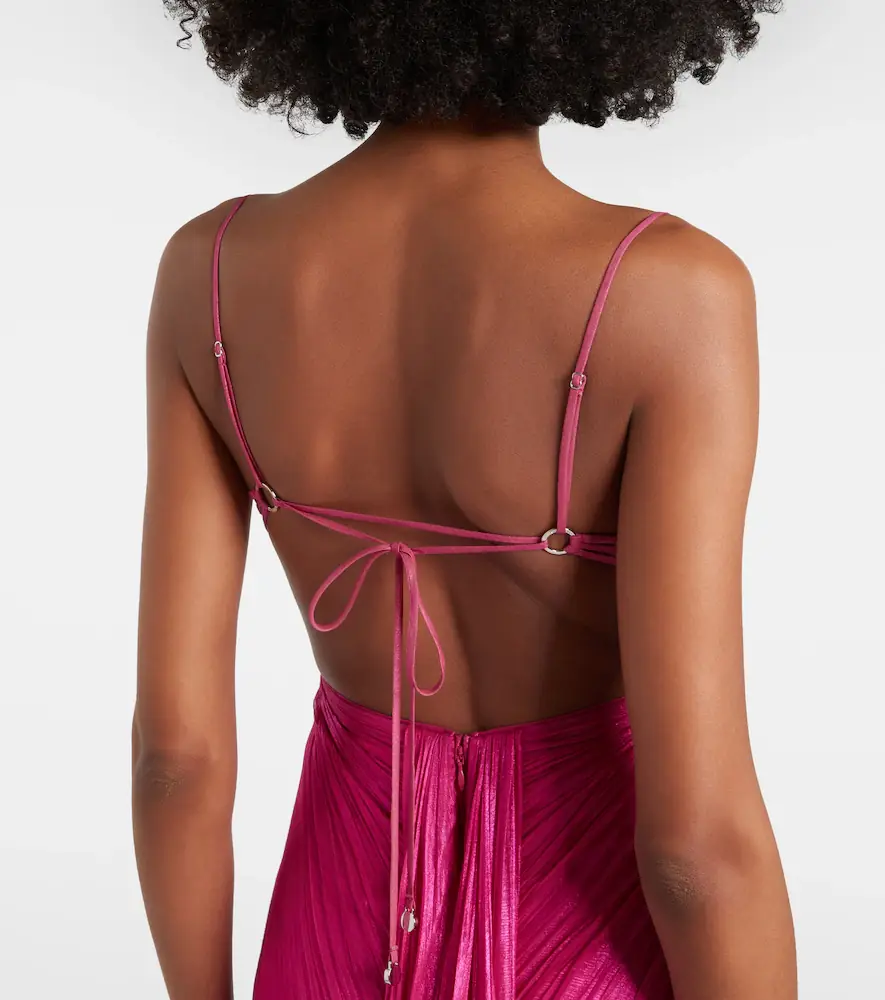 Maria Lucia Hohan Lupita draped silk gown | Thumbnail 2 Maria Lucia Hohan Lupita draped silk gown | Thumbnail 2