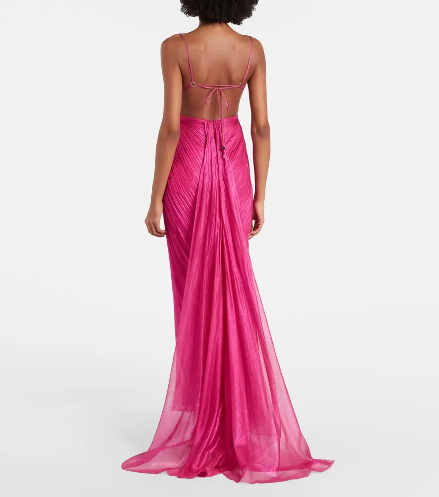 Maria Lucia Hohan Lupita draped silk gown | Thumbnail 3 Maria Lucia Hohan Lupita draped silk gown | Thumbnail 3