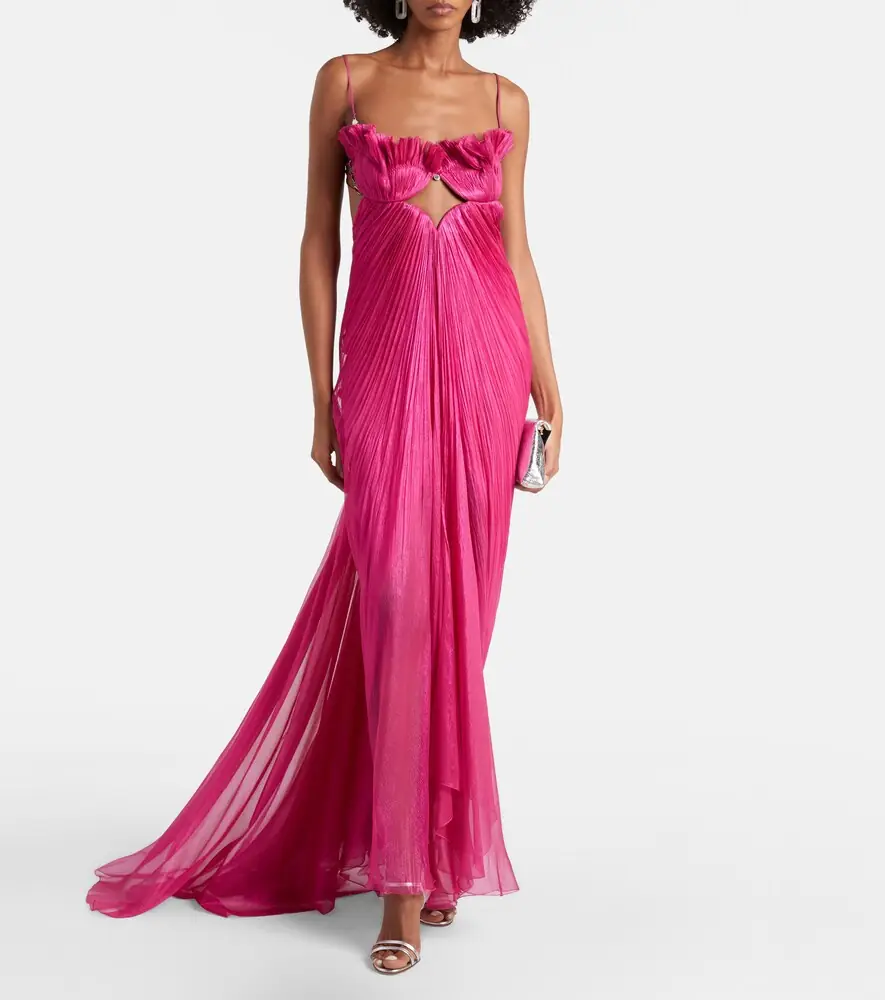Maria Lucia Hohan Lupita draped silk gown | Thumbnail 4 Maria Lucia Hohan Lupita draped silk gown | Thumbnail 4