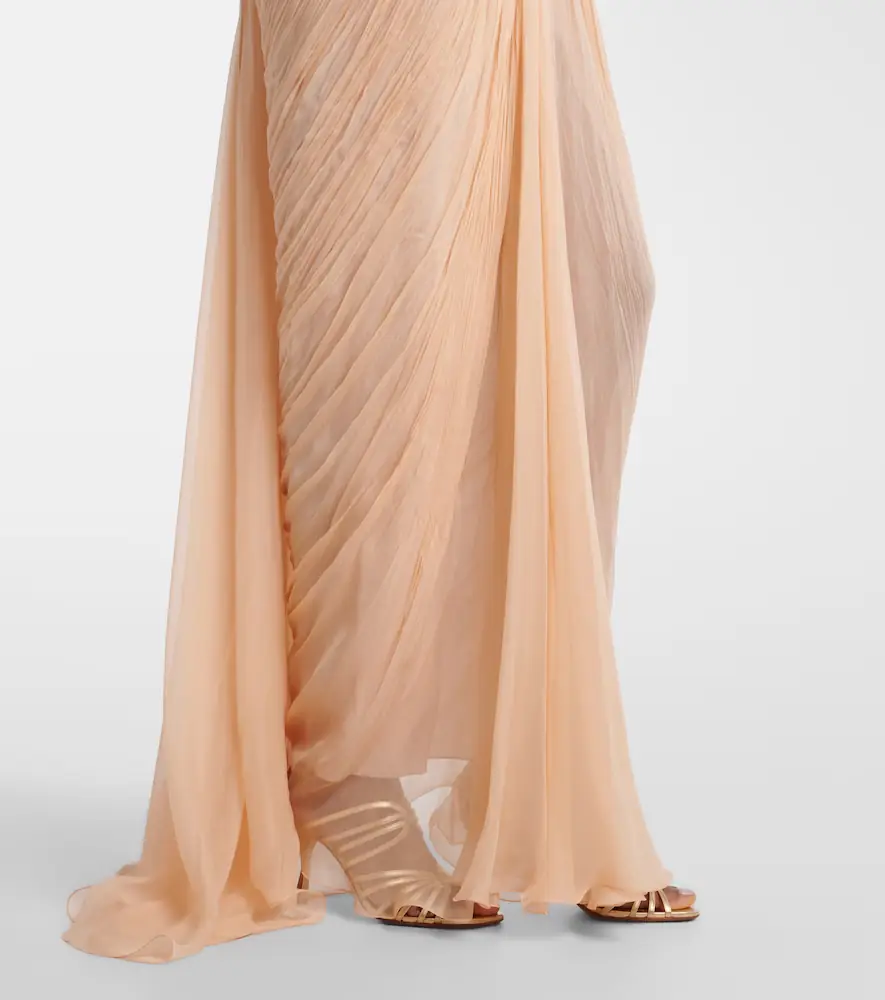 Maria Lucia Hohan Cecilia draped silk gown | Thumbnail 3 Maria Lucia Hohan Cecilia draped silk gown | Thumbnail 3