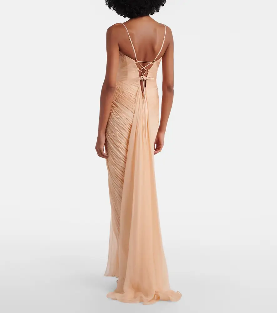 Maria Lucia Hohan Cecilia draped silk gown | Thumbnail 6 Maria Lucia Hohan Cecilia draped silk gown | Thumbnail 6