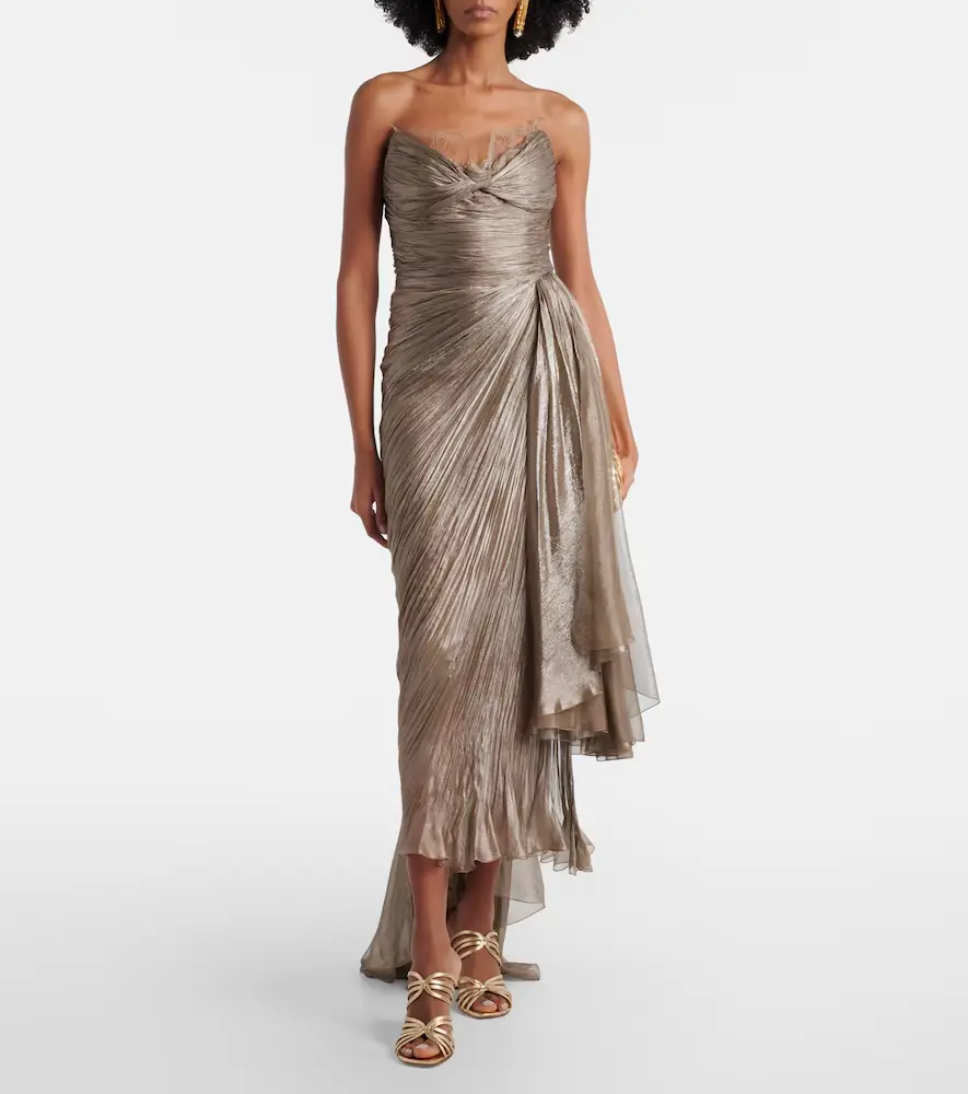 Maria Lucia Hohan Jolie lace-trimmed silk bustier dress | Thumbnail 3 Maria Lucia Hohan Jolie lace-trimmed silk bustier dress | Thumbnail 3